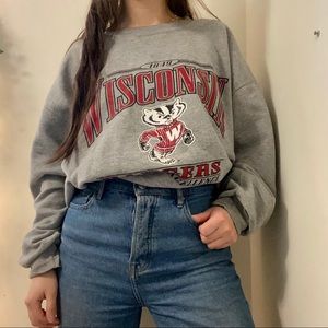 Vintage Wisconsin Badgers Crewneck Sweatshirt